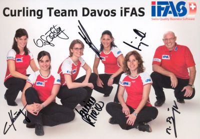 Curling Team Davos iFAS (Mirjam Ott, Carmen Schafer, Valeria Spalty, Janine Greiner, Carmen Kung, Marc Brugger)
