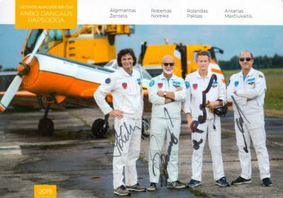Aerobatic team ANBO (Rolandas Paksas, Robertas Noreika, Algimantas Zentelis, Antanas Marciukaitis)
