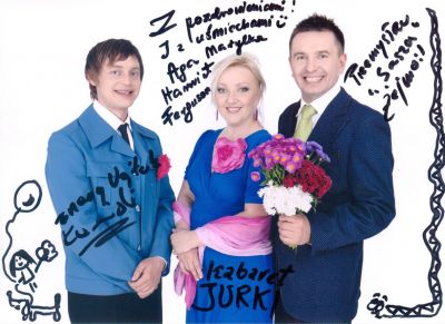 Kabaret Jurki (Znany "Wojtek" Kamiński, Agnieszka "Marylka" Litwin-Sobańska, Przemysław "Sasza" Żejmo)

